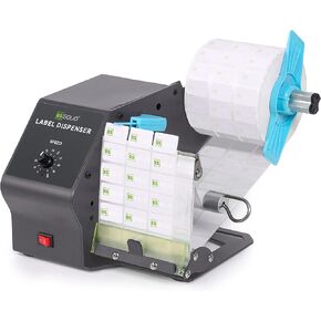 U.S. Solid Automatic Label Dispenser for Rolls and Fanfold Label - Translucent and Opaque Labels - Core Sizes 1