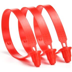 Plastic Truck Seals, Tamper Evident Security Tags, Serial Numbered Disposable Locks 100PCS Self-Locking Shipping Seal Ties for Trailers, Containers, Tractors (100PCS, Blue) in Saudi Arabia