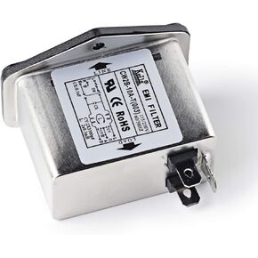 مثبط الضوضاء Power EMI Filter Termianl مكيف الخط أحادي الطور JREle AC 115/250V 10A CW2B-10A-T in Kuwait