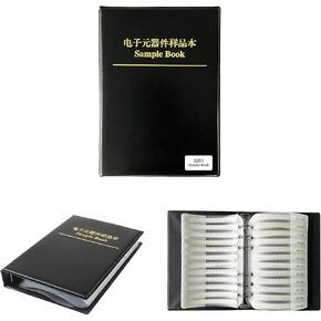 1% 0603 SMD Resistor Sample Book (0 ohm-10M ohm) SMT Resistor Pack Box Book Assorted Folder 170 Values 8500pcs Resistance Sample Book Kit (Resistor-0603) in Kuwait