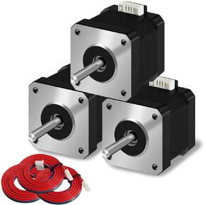 Nema 23 Stepper Motor 425oz-in 56mm 2.8N.m 1.8deg Dual Shaft 57x57x56mm High Torque 57 Stepping Motor 3.0A 4 Lead Wire 23HS2430B for CNC Router Milling Engraving Machine…