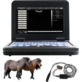 CONTEC البيطرية المحمولة ماسح ضوئي بالموجات فوق الصوتية للتحقق من الحمل على الحيوانات الحصان الخيول الماعز الأغنام الكلب مع مسبار محدب 3.5MHz