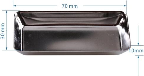 Easyinsmile® صينية صغيرة لتنظيم أدوات طب الأسنان من الفولاذ المقاوم للصدأ مقاس 2.8 بوصة × 1.2 بوصة × 0.4 بوصة قطعة واحدة/الحزمة (صغيرة) in Kuwait