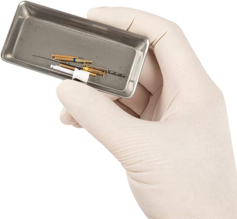 Easyinsmile® صينية صغيرة لتنظيم أدوات طب الأسنان من الفولاذ المقاوم للصدأ مقاس 2.8 بوصة × 1.2 بوصة × 0.4 بوصة قطعة واحدة/الحزمة (صغيرة) in Kuwait