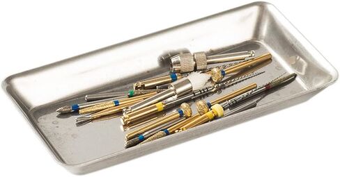 Easyinsmile® صينية صغيرة لتنظيم أدوات طب الأسنان من الفولاذ المقاوم للصدأ مقاس 2.8 بوصة × 1.2 بوصة × 0.4 بوصة قطعة واحدة/الحزمة (صغيرة) in Kuwait