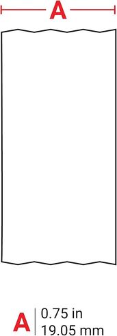 برادي شريط ملصقات فينيل عالي الالتصاق (M21-750-595-WT) - غشاء فينيل اسود على ابيض - متوافق مع طابعات الملصقات BMP21-بلس وIDPAL وطابعات الملصقات LABPAL - طول 21 قدم وعرض 75 in Kuwait