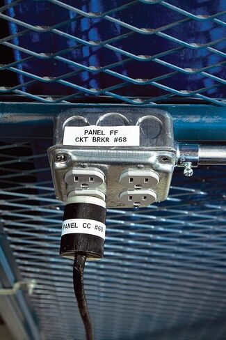 برادي شريط ملصقات فينيل عالي الالتصاق (M21-750-595-WT) - غشاء فينيل اسود على ابيض - متوافق مع طابعات الملصقات BMP21-بلس وIDPAL وطابعات الملصقات LABPAL - طول 21 قدم وعرض 75 in Kuwait