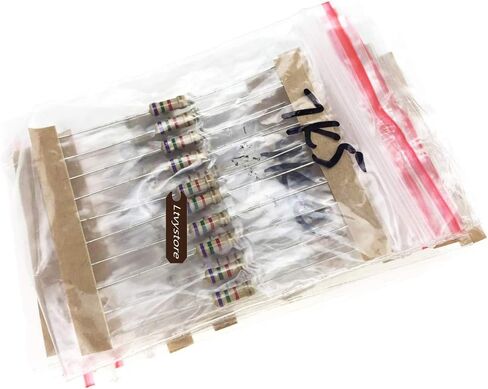 Ltvystore 1000PCS 100 Values 1 ohm -10M ohm 1/2W Metal Carbon Film Resistors Assortment Kit Assorted Set in Saudi Arabia