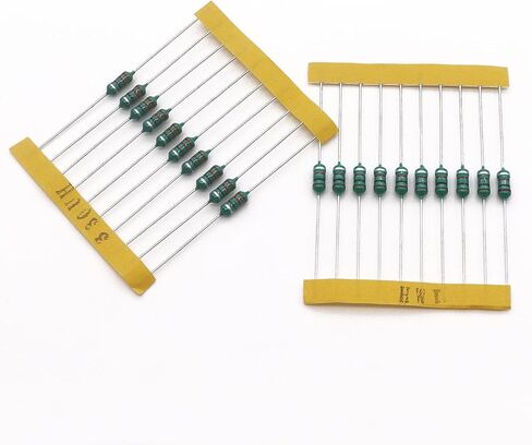 Sunxeke 200pcs Inductor Assortment Kit 1/2W 1 uH to 4.7 mH 20 Values Color Ring Inductor AL0410 N1-031 in Kuwait