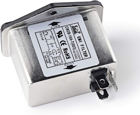 مثبط الضوضاء Power EMI Filter Termianl مكيف الخط أحادي الطور JREle AC 115/250V 10A CW2B-10A-T in Saudi Arabia