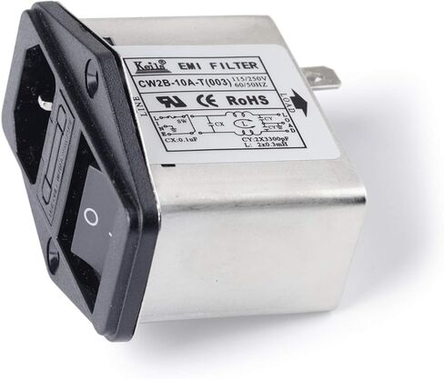 مثبط الضوضاء Power EMI Filter Termianl مكيف الخط أحادي الطور JREle AC 115/250V 10A CW2B-10A-T in Saudi Arabia