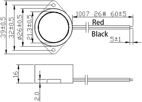 4 قطعة تيار مستمر 3-24 فولت طنان بيزو نشط مع سلك من الرصاص 2312 ديسيبل عالية أسلم مستمر صفارة إلكترونية إنذار 23x12 مللي متر in Kuwait