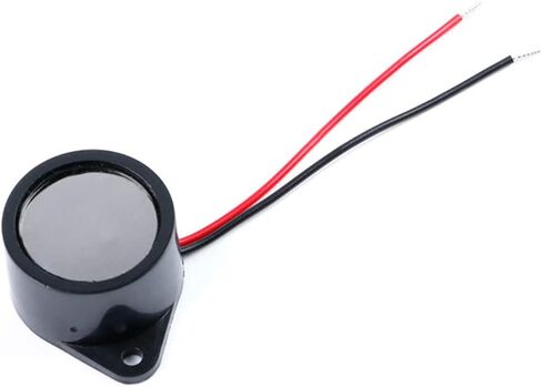 4 قطعة تيار مستمر 3-24 فولت طنان بيزو نشط مع سلك من الرصاص 2312 ديسيبل عالية أسلم مستمر صفارة إلكترونية إنذار 23x12 مللي متر in Kuwait