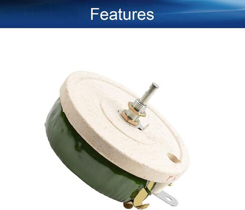 Heyiarbeit 5 أوم 200 واط السيراميك Wirewound الجهد الخطي متغير مقاومة ريوستات مع مقبض للضوء المخفتات التحكم في سرعة المحرك 1 قطعة in Saudi Arabia