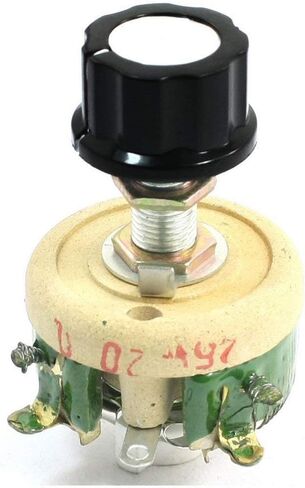 YXQ 25W 20 Ohm Slide Ceramic Resistors Adjustable Rheostat High Power with Knob in Kuwait