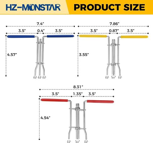 أدوات تركيب الختم الهيدروليكي 3 قطع من HZ-MONSTAR، أداة تركيب ختم قضيب المكبس الأسطواني الهيدروليكي، مجموعة أدوات تثبيت قضيب المكبس على شكل حرف U، أداة تثبيت حلقات دائرية لقضيب المكبس مع S M L in Saudi Arabia