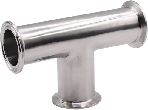 DERNORD Clamp Tee 3 طرق من الفولاذ المقاوم للصدأ 304 تركيبات صحية تناسب 1.5 بوصة ثلاثي المشبك، 38 مم أنبوب OD in Kuwait