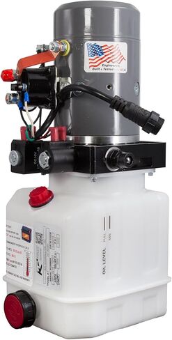 KTI Hydraulics KTI-12VDA3Q وحدة طاقة هيدروليكية مدمجة 12 فولت تيار مستمر مع قدرة مفردة مزدوجة وسعة 3 كوارت للتشغيل السلس in Kuwait