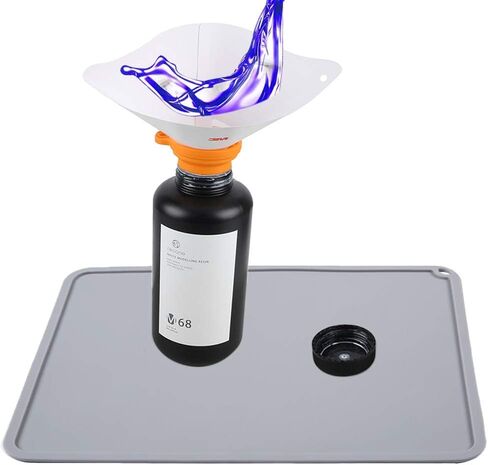 BCZAMD Silicone Slap Mat 410 X 310mm Clean-up or Resin Transfer to Protect Work Surface for Photon S DLP SLA LCD 3D Printer Accessories - Gray in Kuwait