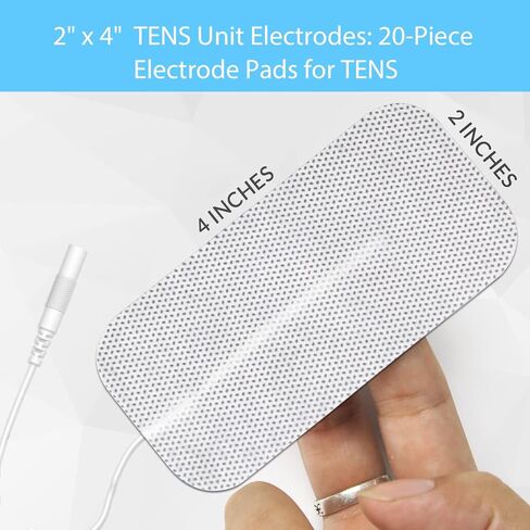 DONECO TENS Unit Pads 2X4 20 Pcs Replacement Pads Electrode Patches for Electrotherapy in Kuwait