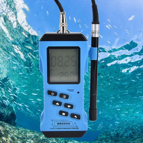 كاشف الأوكسجين المذاب المحمول، مقياس الأوكسجين المذاب الاحترافي، واضح في ظروف الإضاءة المنخفضة، مناسب لحقول الأرز وحمامات السباحة in Kuwait