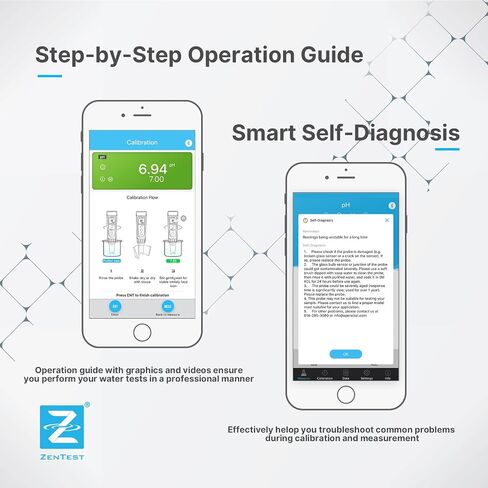 Apera Instruments, LLC-AI3719 PC60-Z جهاز اختبار ذكي متعدد المعلمات يعمل بالبلوتوث مدعوم من تطبيق ZenTest للهاتف المحمول، قياس درجة الحموضة/الموصلية/TDS/الملوحة/المقاومة/درجة الحرارة. in Kuwait