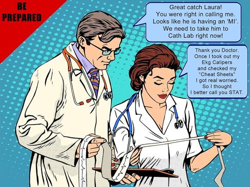 بطاقات شارة EKG الفرجار بلس ECG Rhythm مزيج مثالي للتقسيم 12 ورقة غش رئيسية للممرضات والطلاب الطبيين على الإطلاق. بطاقات الفرجار وفلاش ايديال in Kuwait