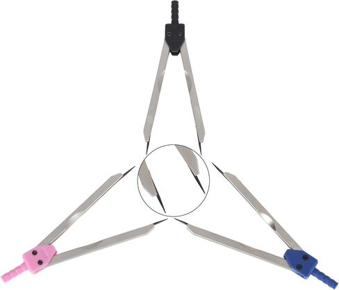 LANIAKEA ECG Caliper 3PCS EKG Calipers Electrocardiogram Divider for Nursing (Black Pink Blue) in Saudi Arabia