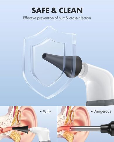 كاميرا أذن Anykit اللاسلكية مع رؤية مزدوجة، نطاق أذن WiFi 3.9 مم 720PHD مع أداة إزالة شمع الأذن للأطفال والكبار والحيوانات الأليفة، متوافقة مع Android وiPhone in Kuwait