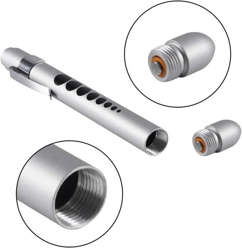 أضواء قلم طبي من أوكين للممرضات والأطباء، مصباح يدوي LED طبي قابل لإعادة الاستخدام مع مقياس الحدقة ومسطرة، ضوء أبيض، ذهبي وردي in Kuwait