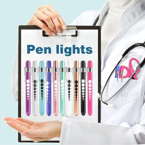 MEUUT 3 Pack Pen Lights for Nurses with 6 Batteries – Medical Penlights Nurse Accessories for Work, Perfect Nursing Student Essentials Medical Supplies for Nurses Doctors EMT Trauma in Saudi Arabia