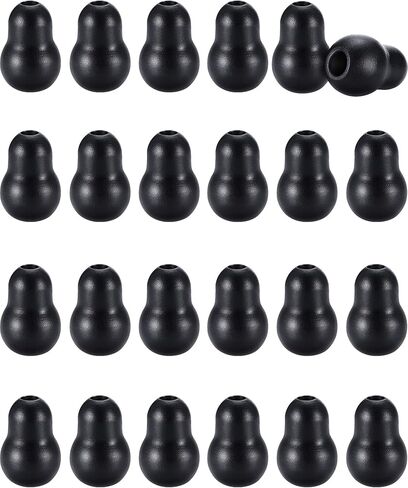 سماعات أذن بديلة لسماعة الطبيب وسدادات أذن من السيليكون الناعم العالمي وسدادات أذن محكمة الغلق وناعمة (أسود، 24 قطعة) in Kuwait