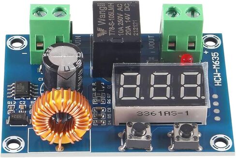 وحدة حماية الجهد الكهربي للتيار المستمر AEDIKO XH-M609 12-36 فولت عرض رقمي من الدائرة الكهربائية التفريغ الزائد حزمة من قطعتين in Kuwait