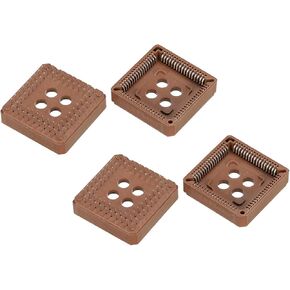 مقبس PATIKIL PLCC68P IC 68Pin 2.54mm Pitch DIP من خلال فتحة التثبيت للوحة PCB Pack of 2 in Kuwait