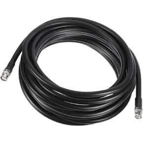 MECCANIXITY 50 Ohm BNC ذكر إلى BNC ذكر كابل محوري RG8 90 سم / 3 قدم 10 مم خسارة منخفضة أو محلل، هوائي، راسم الذبذبات، راديو RF، الطيف in Saudi Arabia