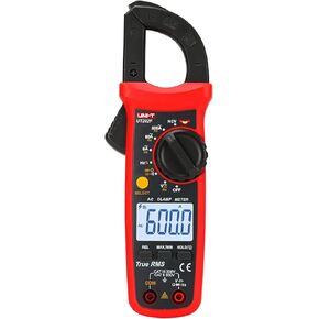 UNI-T Digital Clamp Meter UT203R AC Current True RMS Volt Amp Ohm Meter HVAC Clamp On Multimeter, Auto Ranging 4,000 Counts NCV AC DC Voltage Frequency Resistance Capacitance Continuity Diode Tester