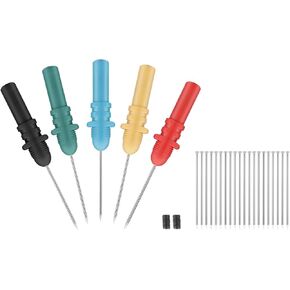 مجموعة مسبار Hantek HT307 - مجموعة دبابيس المسبار الخلفي - مجسات راسم الذبذبات لملحقات اختبار تشخيص السيارات وأدوات إصلاح مجسات التثبيت الخلفية (مجموعة من 5، ألوان متنوعة) in Kuwait