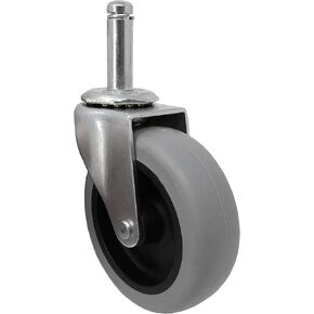 Shepherd Hardware 9807 3-Inch Swivel Stem Caster, Rubber Wheel, 7/16-Inch Stem Diameter, 175-lb Load Capacity in Saudi Arabia