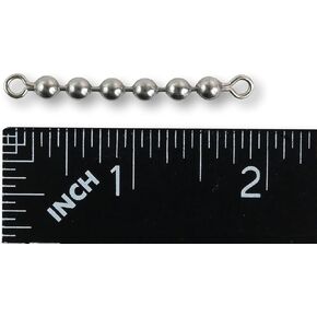 #10 SS Bead Chain Swivel 6 Ball 100 lb Test (Black)