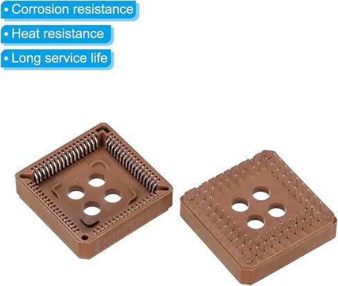 PATIKIL PLCC68P IC Socket 68Pin 2.54mm Pitch DIP Through Hole Mounting for PCB Board Pack of 2 in Kuwait