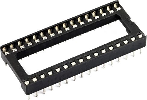 204 قطعة 11 أنواع DIP IC المقبس عدة 2.54 مللي متر 0.1 "الملعب 6 8 14 16 18 20 24 24 واسعة 28 28 واسعة 40 دبوس DIP IC المقبس اللحيم نوع محول مجموعة متنوعة in Kuwait