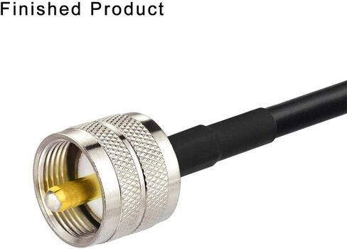 موصل تجعيد Superbat PL259 UHF ذكر PL-259 موصل محوري 5 عبوات | Cb كابل محوري ينتهي ل RG58 RG142 RG400 LMR-195 RG303 RG141 كابل قافز محوري in Kuwait