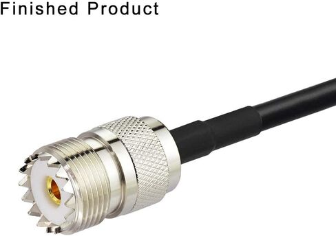 موصل تجعيد Superbat PL259 UHF ذكر PL-259 موصل محوري 5 عبوات | Cb كابل محوري ينتهي ل RG58 RG142 RG400 LMR-195 RG303 RG141 كابل قافز محوري in Kuwait