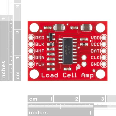 مضخم خلية الحمل SparkFun - لوحة الاختراق الصغيرة HX711، قراءة خلايا الحمل لقياس الوزن، تكوين جسر ويتستون بأربعة أسلاك، الاتصال بأجهزة الاستشعار، بناء مقياس، التحكم في العمليات، اكتشاف التواجد in Kuwait