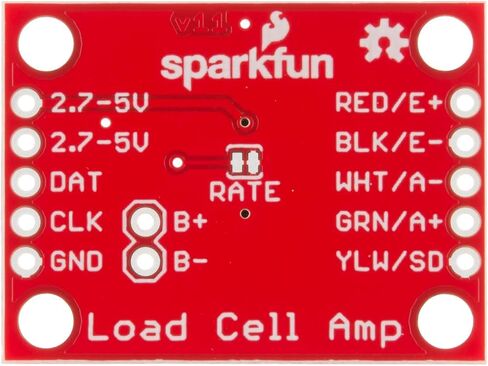 مضخم خلية الحمل SparkFun - لوحة الاختراق الصغيرة HX711، قراءة خلايا الحمل لقياس الوزن، تكوين جسر ويتستون بأربعة أسلاك، الاتصال بأجهزة الاستشعار، بناء مقياس، التحكم في العمليات، اكتشاف التواجد in Kuwait