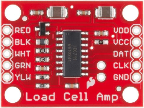 مضخم خلية الحمل SparkFun - لوحة الاختراق الصغيرة HX711، قراءة خلايا الحمل لقياس الوزن، تكوين جسر ويتستون بأربعة أسلاك، الاتصال بأجهزة الاستشعار، بناء مقياس، التحكم في العمليات، اكتشاف التواجد in Kuwait