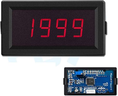 جهاز اختبار المقاومة Taidacent Ohm جهاز قياس المقاومة الرقمية DC أداة قياس المقاومة لوحة القياس (200K أوم، DC12V بدون غطاء) in Kuwait