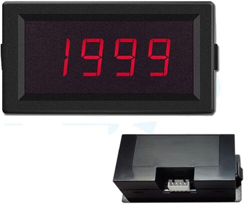 جهاز اختبار المقاومة Taidacent Ohm جهاز قياس المقاومة الرقمية DC أداة قياس المقاومة لوحة القياس (200K أوم، DC12V بدون غطاء) in Kuwait