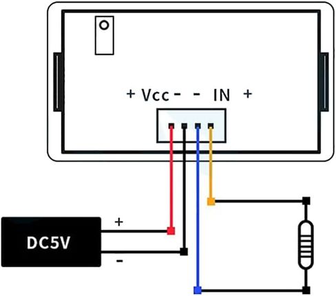جهاز اختبار المقاومة Taidacent Ohm جهاز قياس المقاومة الرقمية DC أداة قياس المقاومة لوحة القياس (200K أوم، DC12V بدون غطاء) in Kuwait