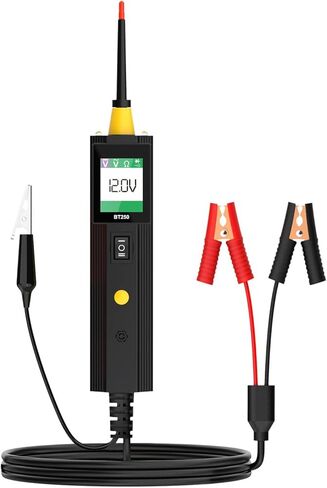 جهاز اختبار دائرة السيارات، جهاز اختبار مسبار دائرة الطاقة، جهاز اختبار الجهد الرقمي AC DC 6V 30V أداة اختبار النظام الكهربائي فحص مقاومة الصمام الثنائي لشاحنات المقطورة مع كابل 4.9 قدم وإضاءة LED in Kuwait